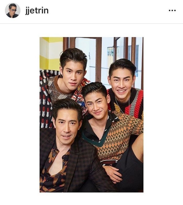 เจ เจตริน และลูกชาย 3 คน