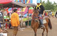 กำนันโคราชขี่ม้าคู่ใจออกตรวจ รับยุคน้ำมันแพง