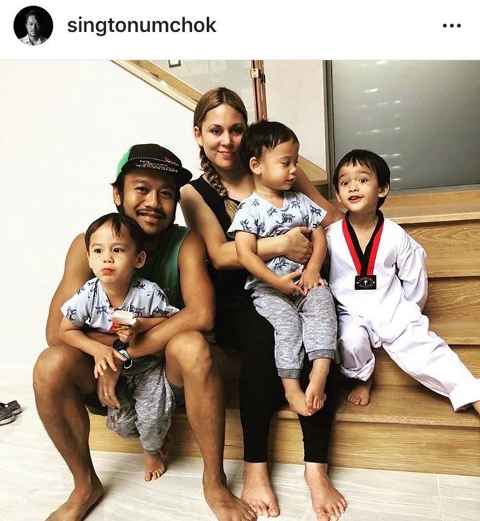 น้องคาเน-น้องคาเลโอ ลูกชายฝาแฝด สิงโต นำโชค