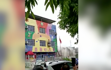 อาคารถล่มหลังเกิดฝนตกหนักในจีน