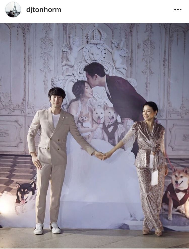 ซัน-ต้นหอม หวานๆ หน้ารูปเจ้าบ่าวเจ้าสาว