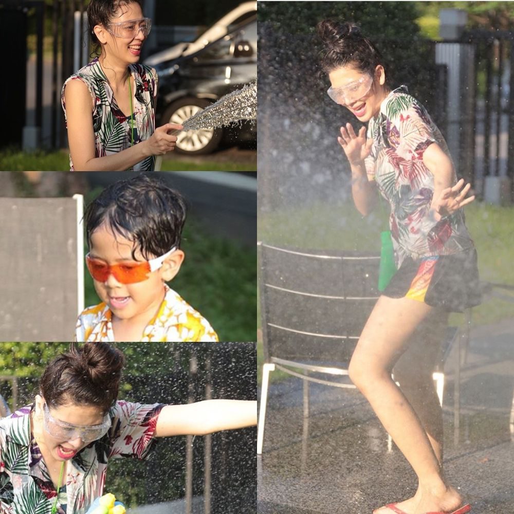 เอ๋ พรทิพย์-น้องภู เล่นในครอบครัวสนุกสนาน
